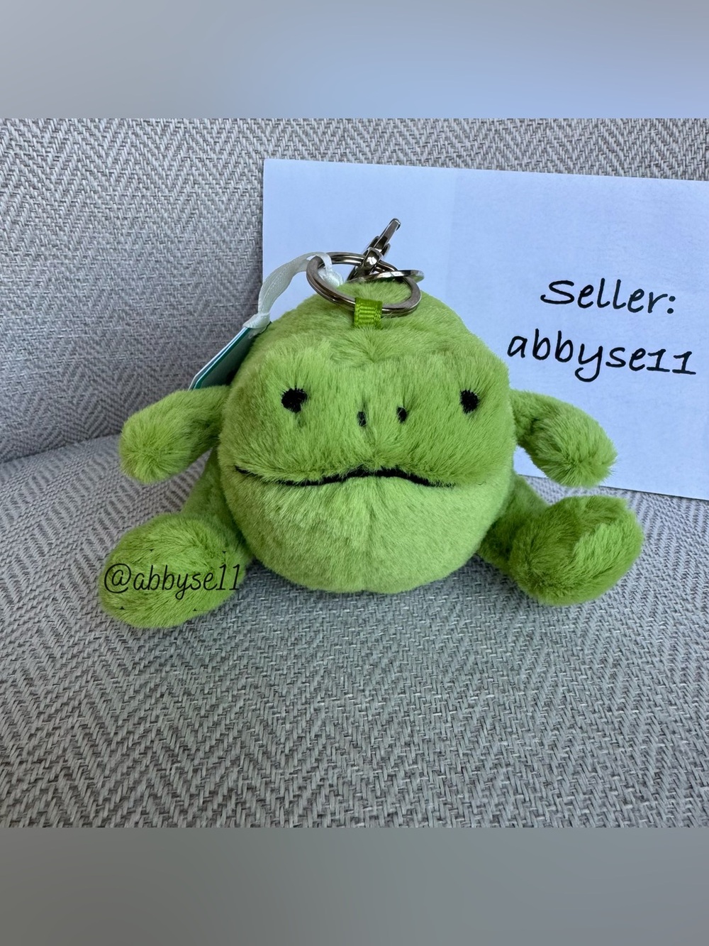 Jellycat Ricky Rain Frog Bag Charm - Authentic - Brand New With Tags - Fast Ship